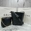 CELINE BUCKET CUIR TRIOMPHE bag in denim with full Triomphe กระเป๋าสะพายทรงบัคเก็ตเดนิม ปักลายแบรนด์สีขาวสวยโดดเด่น พิเศษพร้อมใบลูกสะดวกใช้งาน รุ่นฮิตข้ามปี งานสวยเรียบหรู ผู้ดีไปอีก