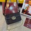 GUCCI Go small shoulder bag กระเป๋าสะพายไหล่ใหม่ล่าสุด พร้อมสาย 2 เส้น สายโซ่และสายหนังถอดได้ ทรงคลาสสิคสวยผู้ดี ตัวกระเป๋าเป็นงานผ้าทอลายโลโก้