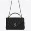 หนังแท้ YSL college large chain bag in quilted leather 30cm กระเป๋าสะพายใบใหญ่ ดีไซน์ทรงสวยหรู ตอบโจทย์ได้ทุกสไตล์ ภาพสินค้าถ่ายจากงานขายจริง ใช้งานต่างประเทศได้