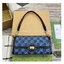 GUCCI LUCE SMALL SHOULDER BAG Blue GG denim leather trim กระเป๋าสะพายไหล่เดนิม เกรดออริ ท็อป สลับแท้ 1:1 เกรดดีสุด ใช้งานต่างประเทศได้