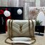ORI หนังแท้ | YSL LOULOU small in MATELASSÉ กระเป๋าสะพายสายโซ่าีทองหรูหรา งานหนังแท้เนื้อนุ่มตะเข็บเย็บลายเชฟรอนสวยหรูโดดเด่นเป็นเอกลักษณ์ 🤍 เกรดออริจินอล หนังแท้