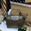 ของแท้ 100% Longchamp LE PLIAGE CUIR TOP HANDLE BAG Color: Black,Orange,Sienna, Navy,Nordic,Grey,Lichen