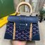 10 สี ORI หนังแท้ | GOYARD Saïgon Souple Mini Bag 20cm กระเป๋าถือ/สะพายดีไซน์หูจับไม้เป็นเอกลักษณ์ที่สวยหรูหราสง่างาม