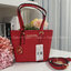 ของแท้ 100% Micheal Kors Genuine Leather Mini Tote Bag สีแดง
