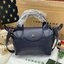 ของแท้ 100% Longchamp LE PLIAGE CUIR TOP HANDLE BAG Color: Black,Orange,Sienna, Navy,Nordic,Grey,Lichen