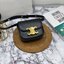 หนังแท้ CELINE MINI TRIOMPHE IN TRIOMPHE CANVAS AND CALFSKIN ใบเล็กน่ารัก งานหนังแท้ทั้งใบ กระเป๋ามินิทรงชิค ดีไซน์รูปกล่องสุดแสนมินิมอล สามารถสะพายแบบ Crossbody และยังเป็น Belt Bagได้อีกด้วย แบบไม่มีตกยุค ด้านหน้าโดดเด่นด้วยโลโก้สีทอง เป็นอีกหนึ่งตัวเลือ