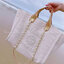 Chanel Shopping Bag VIP Gift denim canvas and leather กระเป๋าผ้าแคสวาส งานปักมุกหรูหรามาก เกินเรื่องมาก ดูแพงสุด!! งานแพงงานสวยจ้า ใบใหญ่จุใจใส่ของได้เยอะ ตามคำเรียกร้อง ถือชิคๆๆ เหมาะกับSummerสุดๆ มีใบเดียวจบ สวยหรูคุณนายสุดๆเลิศมากค่า