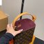 LV All In BB bag กระเป๋าทรงบัคเก็ตไซส์เล็กน่ารัก พร้อมใบลูกแยกใช้งาน และแม่กุญแจ/เนมแท็กสวยหรูโดดเด่น ดีไซน์คลาสสิคคงความเอกลักษณ์