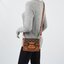 VIP GIFT 】หนังแท้ LOUIS VUITTON DAUPHINE MINI LEATHER HANDBAG - BROWN 20cm