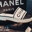 CHANEL SANDELS งานสวม ส้น PU หน้ากว้าง ใส่สบาย ไม่เขย่ง ด้านหน้าคาดงานปักแบรนด์ สวยหรู งานชนช้อปนะจร้า แมทส์ชุดง่าย น้ำหนักเบา