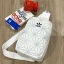 Adidas Originals 3D Mini Airline Waist Bag กระเป๋าสะพายสไตล์สปอร์ตทรงคาดอกรุ่นใหม่ดีไซน์สุดฮิตสไตล์ ISSEY MIYAKE เปิดปิดด้วยซิปคู่ปั้มโลโก้แบรนด์ ภายในสกรีนโลโก้ ช่องกว้างมีช่องใส่มินิไอแพค ใส่กระเป๋าสตางค์ยาวได้ ผลิตจากวัสดุที่โปร่ง ป้องกันการอับชื้นได้ด