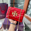 TORY BURCH KIRA CHEVRON EMBELLISHED LOGO MINI BAG ตามคำเรียกร้องจ้า!! ไซส์มินิ สะดวกใช้ พกพาง่าย สไตล์คุณหนู!! กระเป๋าสะพายข้าง ดีไซน์ทรงคลาสสิค โดดเด่นด้วยโลโก้ดีไซน์ประดับเม็ดสี เพิ่มมูลค่าและดึงดูดสายตามากขึ้น วัสดุหนังแกะ สัมผัสนิ่มมือ เปิด-ปิดด้วยกระ
