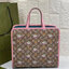VIP GIFTbag 】GUCCI Children's Yuko Higuchi tote bag GG Supreme canvas งานหนังแท้ น้องกระต่ายคอลเลคชั่นสดใสน่ารัก เอาใจน้องๆ และสาวๆ สายแบ๊ว คิ๊วๆ ด้านในโล่งกว้าง สะพายไปไหนก็ได้ตามสะดวก ใส่ของได้ครบจบใบเดียว คุ้มจริงๆจ้า