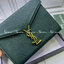 VIP 】YSL SAINT LAURENT Cassandra Chain Envelope Flap Bag กระเป๋าสะพายทรงแมสเซนเจอร์ น้อยแต่มากต้องยกให้รุ่นนี้เลยค่ะ มาพร้อมสายโซ่ทอง งานเปิดหน้าอะไหล่ทองสุดหรู วัสดุหนังแท้ Calfskin ทรงสี่เหลี่ยมหนังสวยหรูอยู่ทรงเปิดปิดด้วยฝาปิดโลโก้แบรนด์อะไหล่ทอง ภายใน
