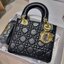 SMALL LADY DIOR MY ABCDIOR BAG Black Cannage / CD LADY BAG พร้อมส่ง กระเป๋าสะพายข้างสุดฮอต ดีไซน์เรียบง่าย แต่แฝงไปด้วยความหรูหรา ทรงกล่องคลาสสิค โดดเด่นด้วยพวงกุญแจอะไหล่สีทอง