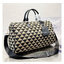 PRADA Large Boston jacquard Bag / Prada Symbole embroidered jacquard fabric travel bag 17" กระเป๋าทรงบอสตันใบใหญ่ ภาพถ่ายจากงานขายจริง ใช้งานต่างประเทศได้