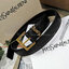 พรีเมี่ยมกิ๊ฟแท้ 100% 】YSL YVES SAINT LAURENT 3D LOGO Leather Belt VIP Gift With Purchase (GWP) เข็มขัดหนังแท้ดีไซน์สวยสุดคลาสสิคพรีเมี่ยมกิ๊ฟ Limited Edition จาก YSL YVES SAINT LAURENT DutyFree โดดเด่นที่หัวเข็มขัด3Dโลโก้แบรนด์สีทองสายเข็มขัดหนังแท้