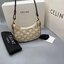 CELINE MINI SHOULDER BAG Celine Vintage Classic MINI Ava bag กระเป๋าสะพายไหล่ใบเล็กน่ารักมากก ขนาดใหม่ น้องน่ารักมากก คาเฟ่จ๋าาาา น้องมาล๊าววว วัสดุ TRIOMPHE CANVAS ดีไซน์สวยหรูฮิตสุดในเกาหลี! หนังสวยอยู่ทรงกันน้ำ เปิดปิดด้วยซิปแบรนด์สีทอง สายสะพายหนังปรั