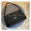 Prada nylon shoulder bag ทรงยอดฮิตของคุณผู้หญิงเลยค่ะ วัสดุทำจากผ้าNylon อย่างหนา กันน้ำได้คะ มีโลโก้แบรนด์อยู่ข้างหน้า ตัวกระเป๋าอยู่ทรง อะไหล่เงินทั้งใบ ด้านในบุผ้าลายแบรนด์อย่างดี