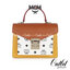 M.C.M Patricia Visetos Leather Block Small Satchel รุ่นใหม่ สีใหม่มาให้จับต้องแล้วจ้า!! รุ่นที่สาวๆต่างถามหา!! ต้องไอเท็มนี้เลย กระเป๋าถือ/สะพาย ทรงสวยหรู เหมาะกับทุกๆโอกาส ดีไซน์ออกมากึ่งเป็นทางการ แต่ใช้งานได้ทุกสไตล์ วัสดุหนังแคนวาสคุณภาพดีสลับหนังแท้