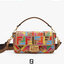 หนังแท้ Fendi Baguette Multicolour bag in canvas with FF monogram medium กระเป๋าสะพายอันเป็นเอกลักษณ์ งานหนังแท้พร้อมทอลายนูน FF ที่มีการปักแบบทูโทน ตัดแต่งด้วยหนังและประดับด้วยตัวล็อค FF มาพร้อมสาย 2 แบบ สำหรับคล้องแขน และสายครอสบอดี้สีทูโทน ภายในเป็นช่อ