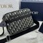 DIOR Maxi Safari Bag with Strap / The hallmark Safari bag / Black Blue Oblique Jacquard / DIOR Messenger Bag กระเป๋าสะพายทรงแมสเซ็นเจอร์เอกลักษณ์ของแบรนด์แห่งตำนานความหรู