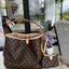 VIP 🥂 Louis Vuitton Monogram Delight Canvas กระเป๋าสะพายข้างทรงสูงใบใหญ่หนังแกะสังเคราะห์ หูหิ้วปั้มโลโก้ ด้านในมี1ช่องซิป 1ช่องใส่ของจุกจิ๊ก มาพร้อมกระเป๋าเล็กน่ารักใส่ตังค์ คุ้มสุดๆ อะไหล่ทองหรูหรา มีสายยาว ถอดสายได้ ปรับระดับได้ จุของได้เยอะ หร