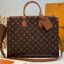 TOP ORI หนังแท้ | LV OnTheGo Organizer Bag 37cm กระเป๋าสะพายทรงโท้ทใบใหญ่ คู่หูที่สมบูรณ์แบบสำหรับชีวิตในเมือง รังสรรค์จาก Monogram แคนวาสอันเป็นเอกลักษณ์ของเมซง
