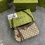 GUCCI Ophidia small shoulder bag strawberry heart keychain กระเป๋าสะพายไหล่ แถมพวกกุญแจรูปหัวใจสตรอเบอรี่สุดน่ารัก แคนวาสพิมพ์ลายโมโนแกรมคมชัด