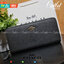 ของแท้ 💯% 】COACH F16612 ACCORDION ZIP WALLET IN POLISHED PEPBLE LEATHER รุ่นคลาสสิคพร้อมเสิร์ฟจ้า!! กระเป๋าสตางค์ใบยาว วัสดุหนัง pepble สวยหรู สีดำตัดกับอะไหล่สีทองเป็นอย่างดี