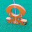 LAB GOLF DF3 ORANGE PUTTER L.A.B. GOLF 34 INCH PUTTER 34" 69* LIE BLACK STEEL