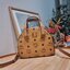 M.C.M MINI ESSENTIAL HALF MOON DISCO TOTE IN VISETOS กระเป๋าถือ/สะพายข้างไอเท็มรุ่นฮิต!! ที่เหล่าดาราเซเลป และไอดอลคนดังมีติดตัว เป็นรุ่นที่แมทช์ง่ายมากๆ