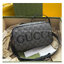 GUCCI MINI SHOULDER BAG Grey and black GG Supreme canvas กระเป๋าทรงแมสเซ็นเจอร์ เกรดออริ ท็อป สลับแท้ 1:1 เกรดดีสุด ใช้งานต่างประเทศได้
