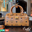 M.C.M ESSENTIAL MINI BOSTON BAG IN VISETOS น้องหมอนมินิมาแล้วจ้า!! กระเป๋าถือ/สะพายข้าง ทรงหมอน ไซส์มินิ ฮิตกันทั่วบ้านทั่วเมือง ดาราเซเลปใช้กันล้นหลาม 🔥🔥 สวยโดดเด่น ยอดนิยมที่สุด มาพร้อมสายรัดเก็บหูจับ วัสดุหนังแคนวาสคุณภาพดี เปิด-ปิดด้วย