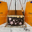 ORI หนังแท้ | คอลใหม่ดอกไม้แสนหวาน LV x TM Pochette Accessoires Cherry Blossom bag กระเป๋าสะพายดีไซน์คลาสสิครุ่นสุดปัง