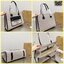Burberry Freya Canvas Tote Bag Large กระเป๋าสะพายทรงโท้ทใบใหญ่จุใจ ดีไซน์ทรงเหลี่ยมสวยอยู่ทรง ด้านหน้ามีช่องใส่ของ ภายในโล่งกว้างจุของใช้ได้เยอะ