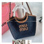 MIU MIU IVY CANVAS BAG / MIU MIU TOTE IVY MINI กระเป๋าถือหรือสะพายข้างทรงโท้ท รูปทรงทันสมัยน่ารัก สวยหรูมากๆคะ