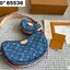 LV Croissant MM Monogram Denim Bag Washed Blue กระเป๋าทรงโค้งมนคล้ายครัวซองต์ สวยชิคฉ่ำก่อนใคร ด้วยดีไซน์สุดเก๋แบบทำถึง เพิ่มดีเทลน่าใช้ด้วยใบลูก ที่แยกออกมาใช้ได้