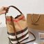 Burberry Ashby In Canvas Check And Leather / BURBERRY VINTAGE CANVAS BUCKET BAG 10" กระเป๋าถือทรงโท้ทผ้าแคนวาสพิมพ์ลายแบรนด์มาพร้อมสายยาวสายหนังแบบถอดใช้งานได้ วัสดุผ้าCanvas เนื้อหนาซับในอย่างดี ลายแบรนด์สวยมากคะ