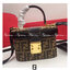 หนังแท้ Fendi Brown Zucca Vanity Bag