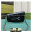7.5" GUCCI HORSEBIT 1955 MINI SHOULDER BAG by an asymmetrical shape กระเป๋าสะพายไหล่ดีไซส์รูปทรงร่วมสมัย