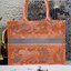 DIOR Book Tote Fluorescent Orange Toile de Jouy Transparent Canvas เกรดออริจินอล ภาพสินค้าถ่ายจากงานขายจริงใช้งานต่างประเทศได้