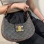 CELINE AVA TRIOMPHE SOFT BAG IN TRIOMPHE CANVAS AND CALFSKIN / CELINE SHOULDER BAG วัสดุ TRIOMPHE CANVAS รุ่นใหม่ล่าสุดดีไซน์สวยหรู หนังสวยอยู่ทรง ภายในโล่งกว้าง