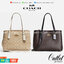 OUTLET 】COACH 73293 MINI AVENUE CARRYALL IN SIGNATURE CANVAS กระเป๋าสะพายรุ่นคลาสสิค คัมแบคแล้วจ้าแม่!! ไซส์กำลังสวย วัสดุหนังแคนวาสคุณภาพดี ด้านข้างเก็บทรงได้ เปิด-ปิดด้วยกระดุมแม่เหล็ก ใช้งานง่าย มีช่องซิป ใบนี้เห็นเล็กๆ แต่จุได้เยอะพอสมควรเลยน้า ɣ