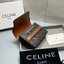 ORI หนังแท้ | CELINE BUSINESS CARD HOLDER TRIOMPHE IN Triomphe / CELINE Wallet กระเป๋าสตางค์ใส่การ์ด ใส่เหรียญ กระเป๋าสตางค์ใบสั้น กระเป๋าสตางค์ซีลีน
