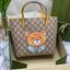 VIP 】Animal-Friendly Gucci Kid GG Supreme Tote Bag งานหนังแท้ทรงตั้งสวย ขนาดกะทัดรัด จุของได้เยอะ ใช้ได้ทั้งเด็กและผู้ใหญ่ น่ารักมากค่ะ **ขายดีตลอดกาล**