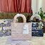 DIOR WOMEN MEDIUM LADY D-LITE BAG VIP GIFT WITH PURCHASE (GWP) พรีเมี่ยมกิ้ฟ Limited Edition จาก DIOR DUTYFREE COUNTER วัสดุหนังแท้ Calfskin หุ้มด้วยผ้า Cannage อีกชั้นและปักลวดลาย 'Dior Palm' กระเป๋า Lady D-Lite ผสมผสานความสง่างามและคลาสสิกที่เ