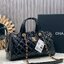 ORI หนังแท้ | Chanel Large Bowling Bag Crumpled Leather / Chanel Keepall Bag กระเป๋าถือ กระเป๋าสะพายรุ่นใหม่ล่าสุด ดีไซน์หนังยับเงา ในคอลเลกชัน Métiers d’art ปี 2024/25