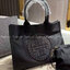 TORY BURCH ELLA TOTE BAG **BUY1GET1 สวยคุ้มในราคาสบายกระเป๋า‼️ กระเป๋าทรง SHOPPING วัสดุ NYLON ทั้งใบตัดด้วยหนัง SAFFIANO ดำ ตกแต่งด้วยหมุดรอบโลโก้แบรนด์ ด้านในบุผ้าปั้มแบรนด์ เปิดปิดด้วยกระดุมแม่เหล็ก ช่องกว้างหลักหนึ่งช่องและช่องซิปอีกช่อง พร้อมช่องใส่ข