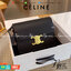 พร้อมส่ง 2 สี 2ขนาด NEW!! CELINE SHOULDER BAG VIP ทรงกล่องอยู่ทรง ขนาดกะทัดรัด เปิดปิดด้วยตัวล้อคแบรนด์สีทอง ภายในมีช่องใส่ของโล่ง สาม